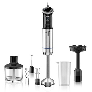 Teendow 7 in 1 Immersion Hand Blender 1000W, 12 Speed Handheld Blender ...