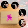Unique Bargains Plastic Gold Edge PP Plastic Glossy Appearance Gift Wrap Satin Pull Bows 200 Count - 4 of 4