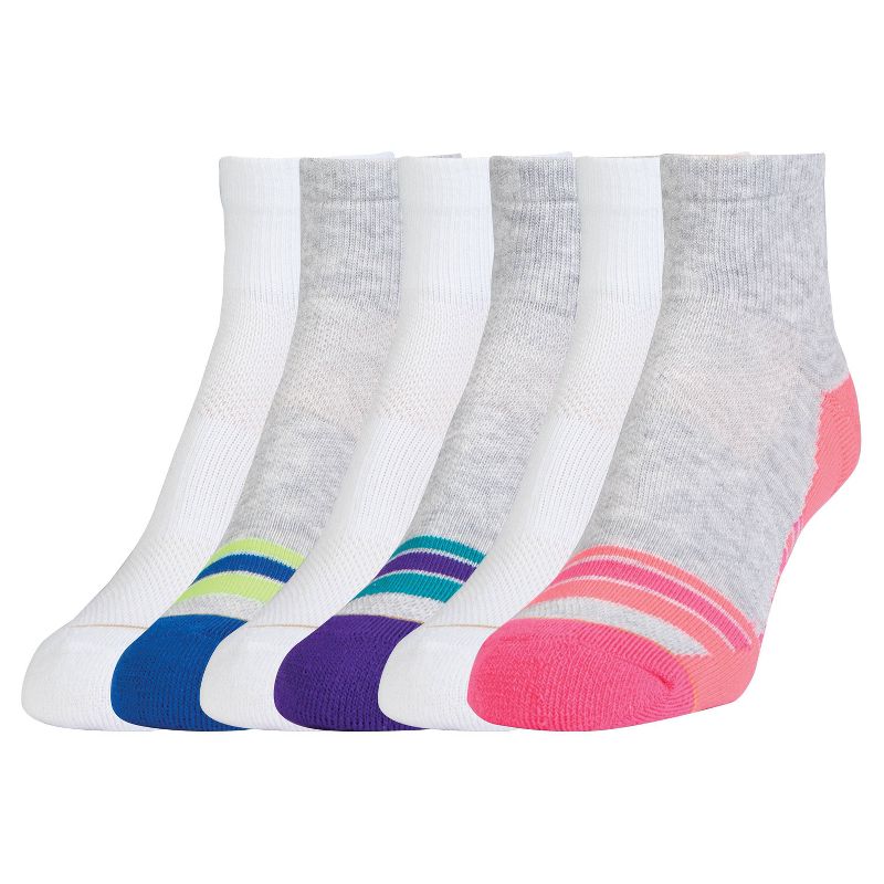 All Pro Women's 6pk Aqua FX Ankle Socks, 1 of 5