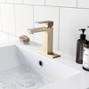 OUTSUPPLY Bathroom Faucet Single Hole, Single Handle Stainless Steel Faucet for Bathroom Sink with Deckplate and Drain Assembly - 2 of 4