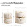 BDELITE Round Ottoman Set of 2 for Make Up with Storage, Removable Lid, Foot Rest-15.25*15.25*16 inch - 3 of 4
