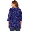 Catherines Women's Plus Size Easy Fit 3/4-Sleeve V-Neck Tunic - 3 of 4