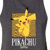Women's Pokémon Pikachu Abstract Art Graphic Racerback Tank - Heather Charcoal - Small - 2 of 3