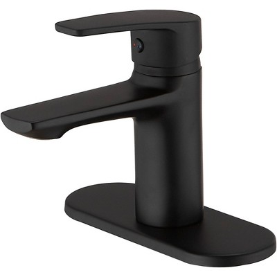 BWE Single Handle Single Hole Low-Arc Bathroom Faucet Bathroom Drip-Free Vanity Sink Faucet Modern