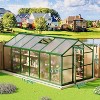Garvee Greenhouse for Outdoors, Polycarbonate Greenhouse with Quick Setup Structure and Roof Vent, Aluminum Greenhouses Heavy Duty for Garden, Lawn - 4 of 4