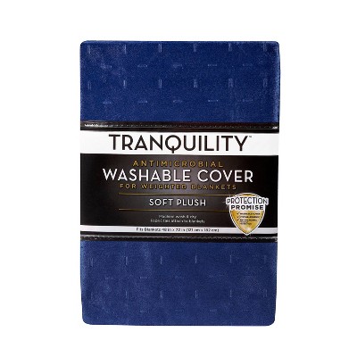 48"x72" Cover for Weighted Blanket Navy - Tranquility