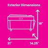 Everything Mary Jumbo 5 Wheel Collapsible Rolling Sewing Machine Storage Case, Black - 4 of 4