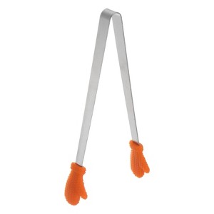 Unique Bargains Stainless Steel Tiny Gloves Shape Cooking Kitchen Food Tongs - 1 of 4