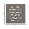 Slickblue Funny Weirdo Quote Wood Sign – Rustic 7x7 Wall Art – Unique Home Decor Plaque, Multiple Color Options - 3 of 3
