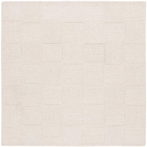 Mykonos MKN105 Hand Tufted Indoor Area Rug - Ivory - 6'x6' - Safavieh - 1 of 4