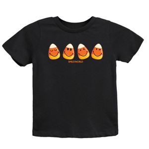 SmileyWorld Candy Corn Smiles - Youth Short Sleeve Graphic T-Shirt and Toddler Short Sleeve Graphic T-Shirt - 1 of 3