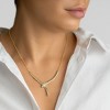 Adornia 14k Gold Plated Crystal Wrap Snake Necklace - 2 of 3