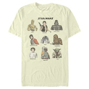 Men's Star Wars Character Grid T-Shirt - 1 of 3