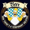 Men's The Simpsons Homer Beer Now There's a Temporary Solution T-Shirt - 2 of 4