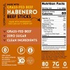Mission Meats Beef Sticks, 100% Grass Fed & Pasture Raised, Zero Sugar, Gluten Free, Healthy Snacks, Whole 30, Paleo, Habanero 1oz - 2 of 2