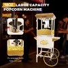 LOVSON 18oz Popcorn machine trolley, equipped with stainless steel pot, heating lamp,accessories,suitable for parties,popcorn machine,Silver Gray - 4 of 4