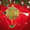 Metzler Bros. 7.0 Inch Balloon Stripes 3 Christmas Tree Ornament , Christmas Decor Hot Air Balloon Bird (1PC) - 2 of 4