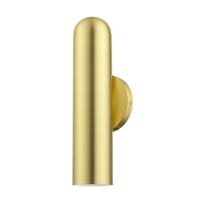 Elegant Satin Brass Direct Wired 1-Light Sconce