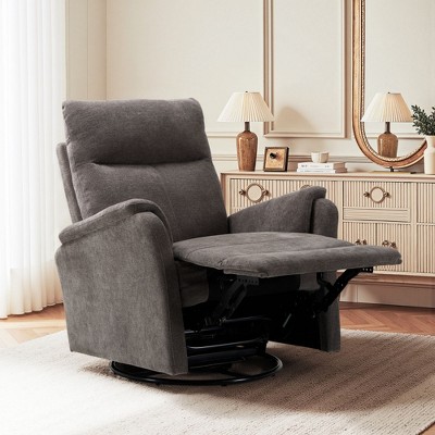 Ora Maison Recliner Chair, Upholstered Reclining Armchair with Footrest for Living Room