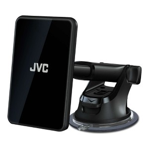 JVC KS-GC10Q Qi Wireless Charging Magnetic Car Mount featuring Secure Neodymium Magnets / Rapid Charging / Flexible Viewing Angles - 1 of 4