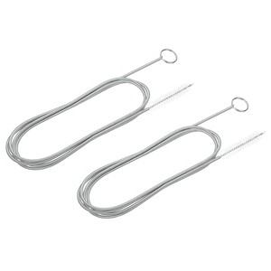 Unique Bargains Stainless Steel Flexible Nylon AC Drain Line Cleaner Tool Brush 2 Pcs - 1 of 3