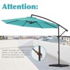 Hyleory Beeram 10FT Round Cantilever Umbrella with Counterweight - 3 of 4