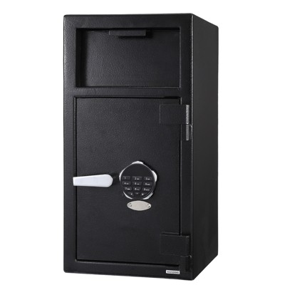 Coin Slot Safe, Heavy-Duty Cabinet Safe with Numeric Keypad and 2 Emergency Keys, Anti-Phishing Safe for Storing Valuables and Important Documents