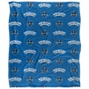 University Of New Orleans Logo Pattern Silky Touch Blanket White 50x60 - 2 of 4