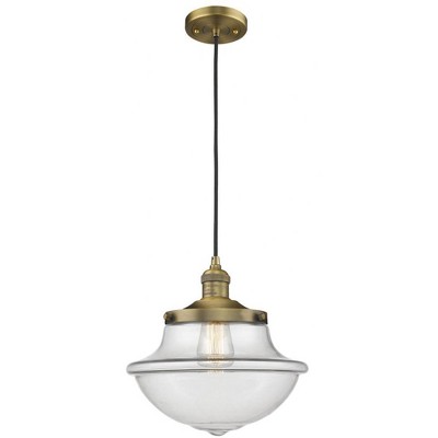 Oxford - 1 Light Cord Hung Mini Pendant In Traditional Style-11.5 Inches Tall and 11.75 Inches Wide