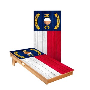 Skip's Garage | North Carolina Flag Cornhole Boards - ACA Star Series - 1 of 3