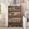 Shoe Storage Cabinet with 3 Flip Drawers - 2 of 4