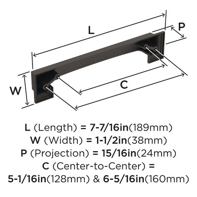 Oil Rubbed Bronze Traditional Cup Pull with Mounting Hardware