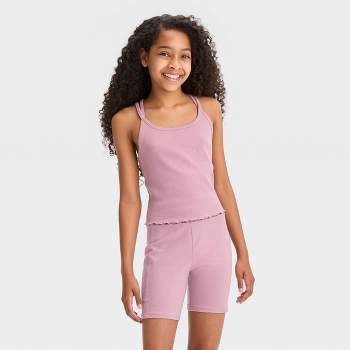 Pink Label Girls Cami Undershirts 6-Pack, Sizes S-XL 