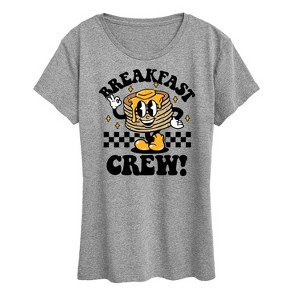 Women's - Instant Message - Valentine's Day Breakfast Crew Short Sleeve Graphic T-Shirt - 1 of 4