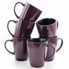 14oz 6pk Berry Heart Coffee Mugs Purple - Elama