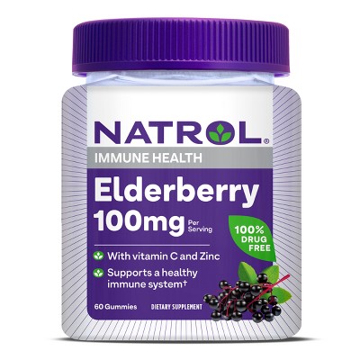 Natrol Elderberry 100mg Immune Health Gummy - 60ct