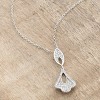 Slickblue Classic Tear Drop Pendant for Women, Rhodium Plated, 18” Chain, 0.66 Ct. Cubic Zirconia, Contemporary Jewelry - 4 of 4