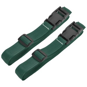 Unique Bargains Backpack Travel Adjustable Suitcase Belt with Quick Release Buckle 2 Pcs - 1 of 4