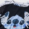 Girls' 4pc Lilo & Stitch Long Sleeve Halloween Pajama Set - Black - 3 of 4