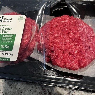 93/7 Ground Beef Patties - 1lb - Good & Gather™ : Target