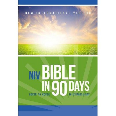 Bible in 90 Days-NIV - by  Zondervan (Paperback)