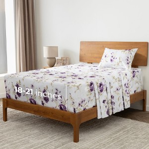 Mellanni 1800 Bed Sheet Set With DEEP Fitted Sheet - 1 of 3