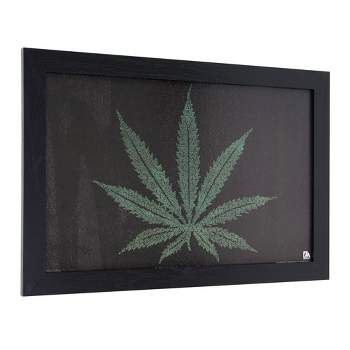 19" x 13" Marijuana Weed 420 Framed Wall Art - American Art Decor