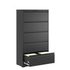 ACEPANO 64.1 in. H Metal Lateral File Cabinet with Lock & 5 Drawers for Office & Home-Black - 4 of 4