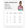 Disney Princess Girls 2 Piece Bikinis Sets Cartoon Print Swimwear Sets with Ruffled Top Orange Bating Suits - 4 of 4
