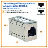 Tripp Lite CAT-5E F/F Straight-through Modular Shielded In-Line Coupler, Silver, N032-001 - 2 of 4