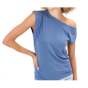 Women's Leoni Feather Rib Off Shoulder Tee - Threads 4 Thought - 1 of 1