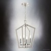 Urban Ambiance Luxury Modern Indoor Chandelier,  18-3/8''H x 14-1/4"W x 14-1/4''D,  Brushed Nickel Finish, UHP4566 - 3 of 4