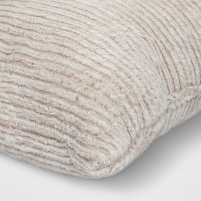 Striped Faux Fur Lumbar Throw Pillow - Threshold™, 4 of 7