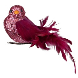 Northlight 4ct Cardinal Clip-on Bird Figure Christmas Ornament Set 3.25 ...